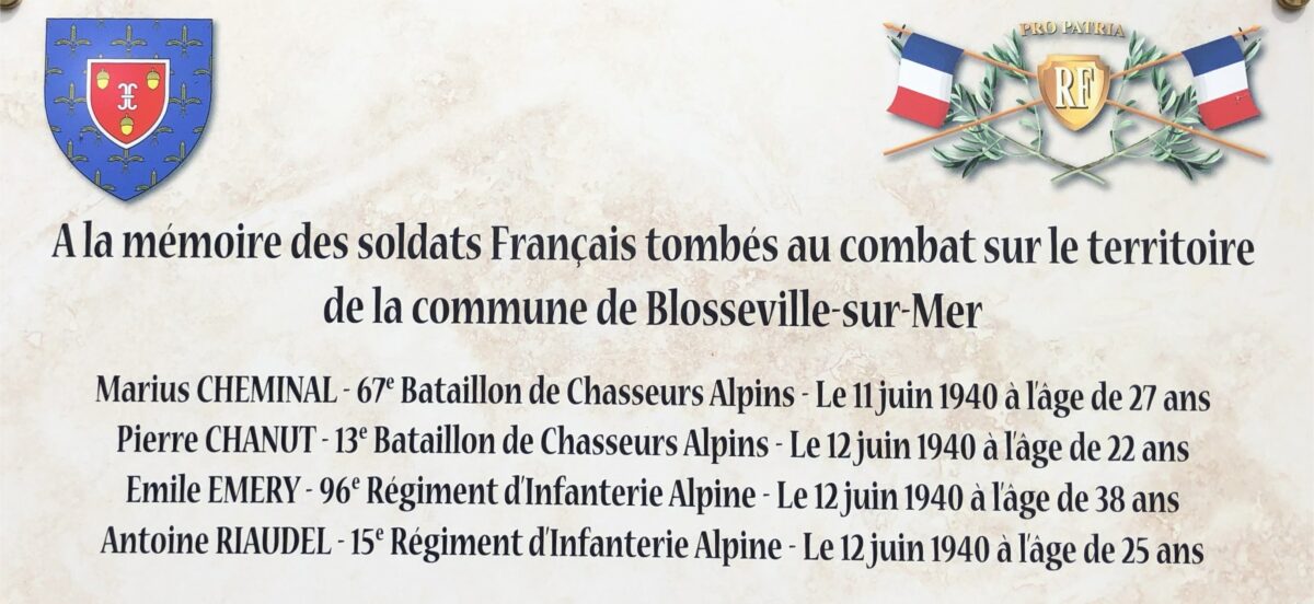 soldats français morts à Blosseville