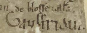 Lire la suite à propos de l’article Geoffroi alias Gauffridus de Blosseville (1106-1108)