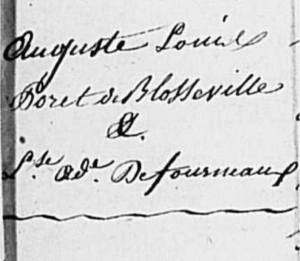 Lire la suite à propos de l’article Auguste Louis Poret de Blosseville (1782-1861), Louise Adélaïde Lambert des Fourneaux (1788-1863) et leurs enfants