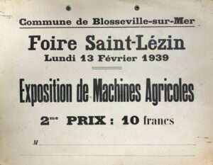 Lire la suite à propos de l’article La foire Saint-Lézin de Blosseville-sur-Mer