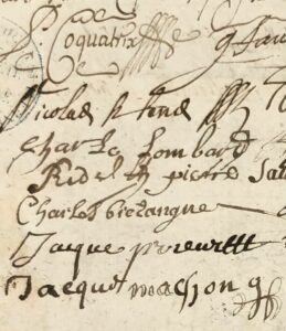 Lire la suite à propos de l’article Blosseville : les signataires du 6-8 Juillet 1713