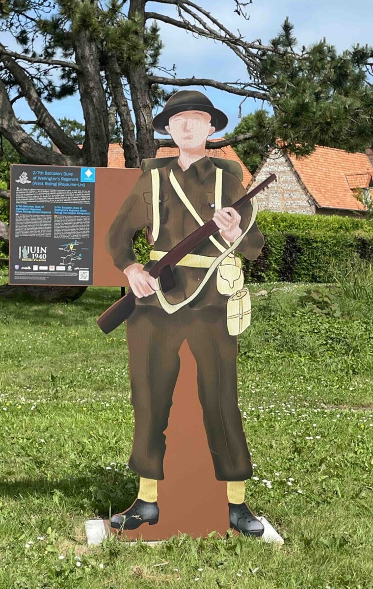 Avec cette silhouette de soldat, Blosseville est sur le parcours de mémoire inauguré en 2025 par la Communauté e communes de la Côte d'Albâtre.