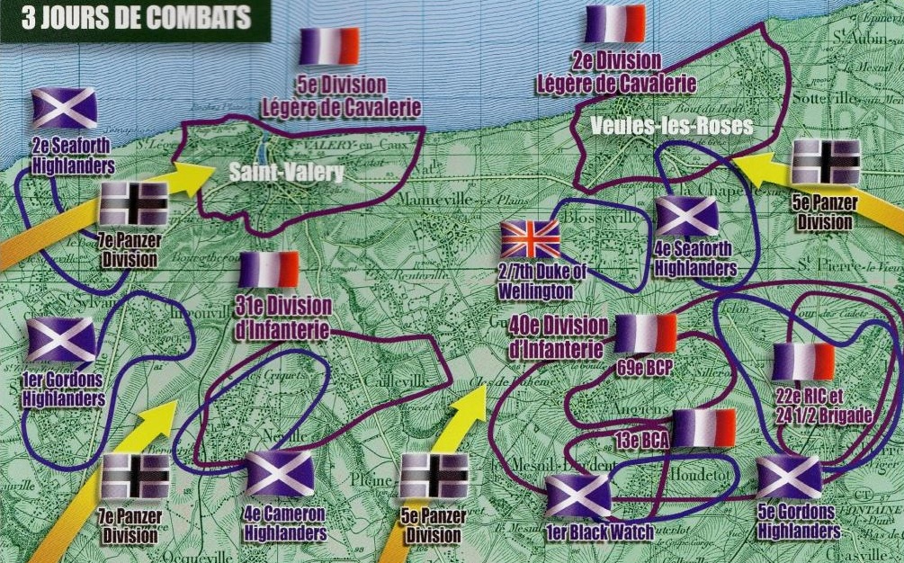 Visualise le système défensif mis en place par les amlliés face à l'avancée des troupes allemandes