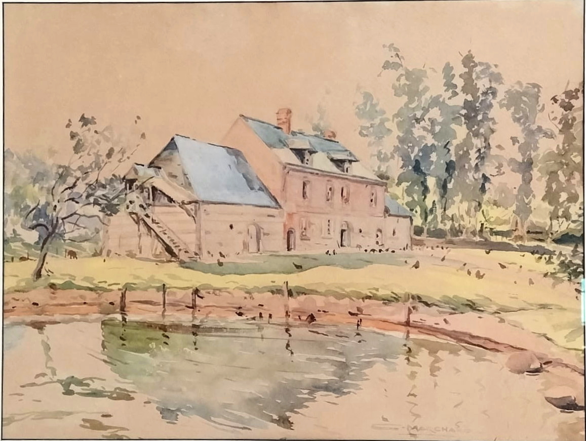 Ferme ex Mignot Douville Blosseville peinte par Camille Marchand